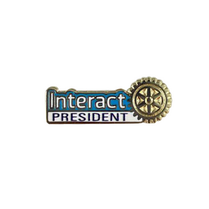 Interact President Shaped Lapel Pin