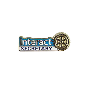 Interact Secretary Shaped Lapel Pin