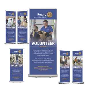 Volunteer With Us Pull Up Banners