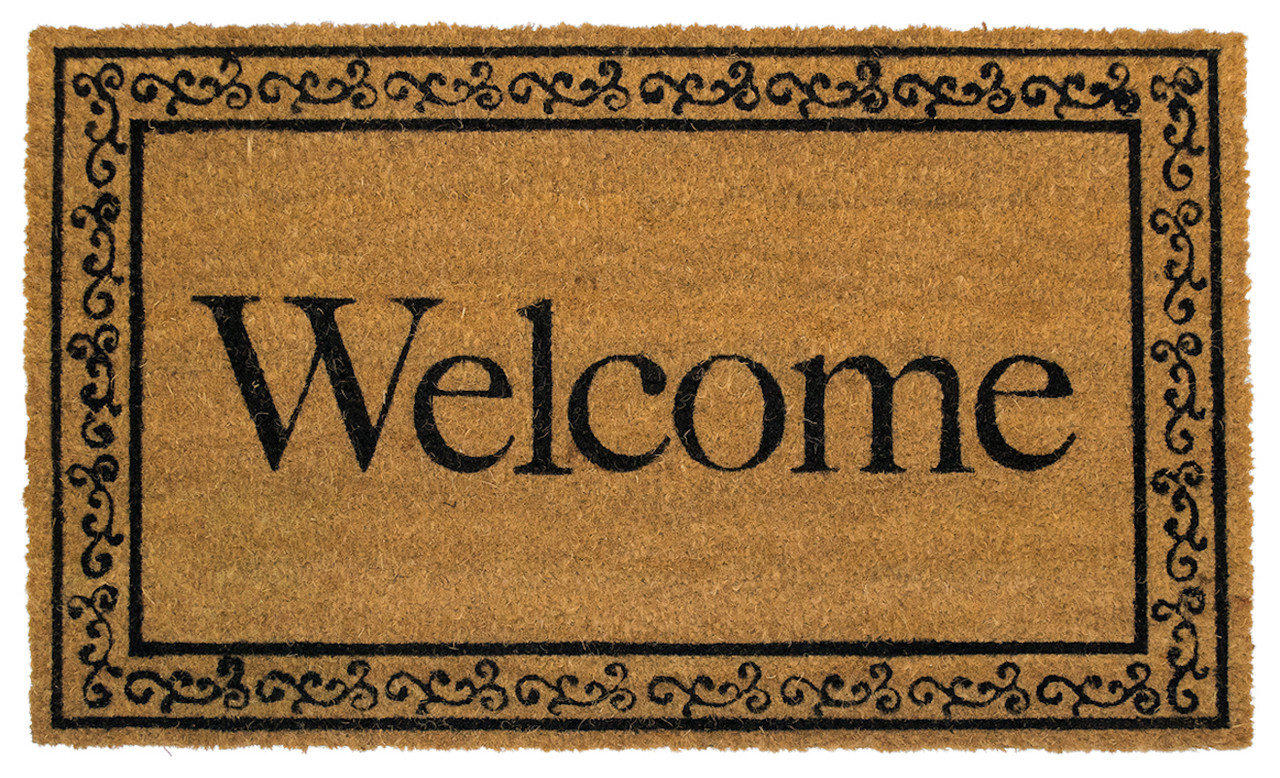 Welcome Coir Doormat Case Pack 4