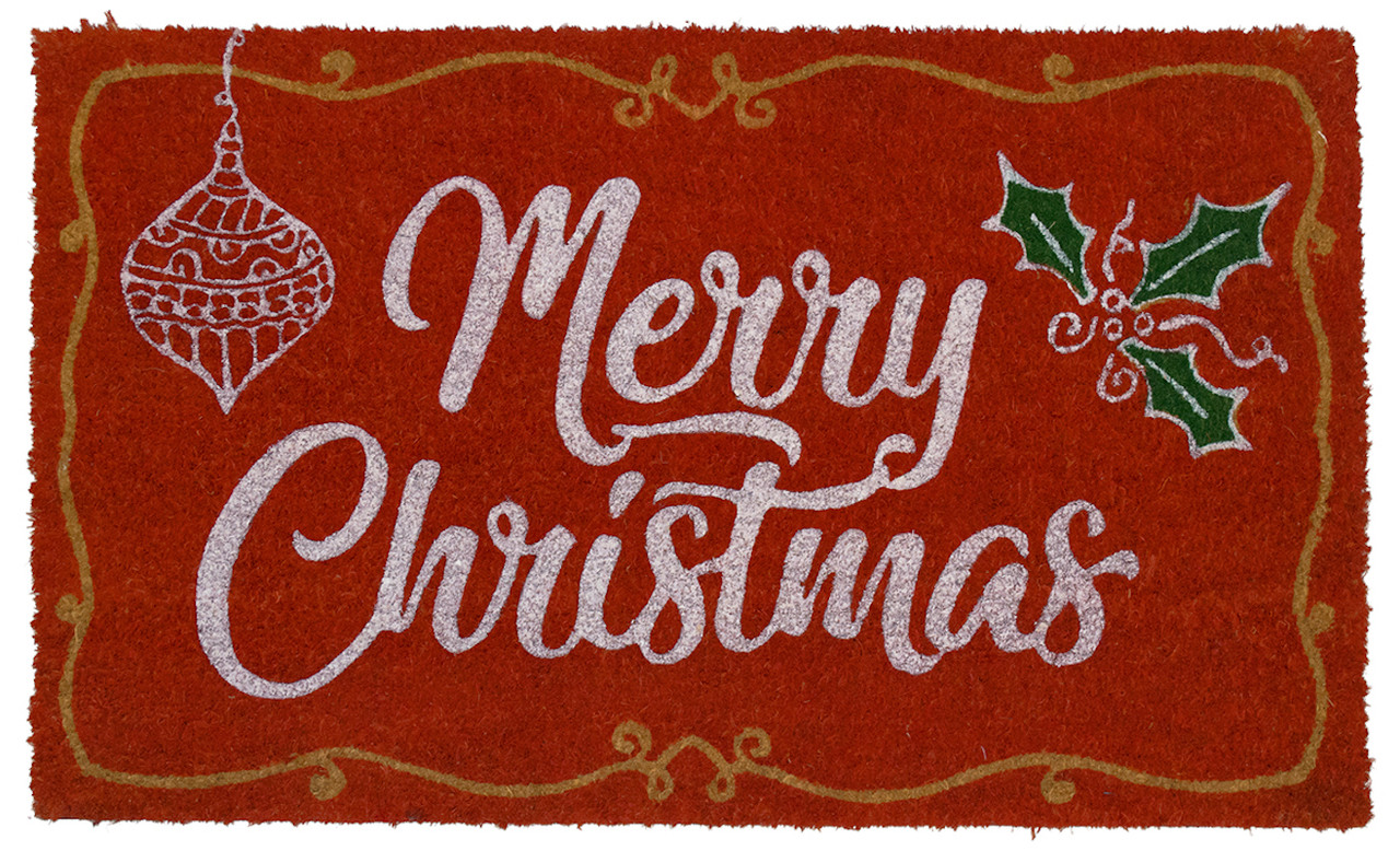 Merry Christmas Coir Doormat Case Pack 4