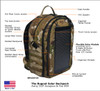 The Bugout Solar Backpack, OCP Camo, features