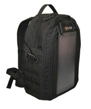 The Bugout Solar Backpack, MOLLE, Black