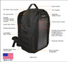The Bugout Solar Backpack, MOLLE, Black, features