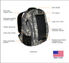 The Eclipse Solar Backpack, Camo, features