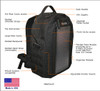 The Photo Pro Solar Backpack, Black, features