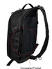 The Slingshot Solar Sling Bag, Black, concealed pocket
