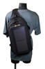 The Slingshot Solar Sling Bag, Black, stand