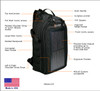 The Slingshot Solar Sling Bag, Black, features