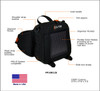 The Eclipse Solar Fanny Pack, black, features