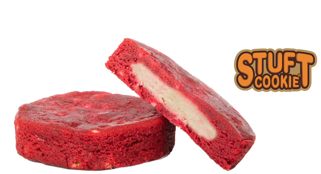 Red Velvet Cookie Stuft with Cheesecake
