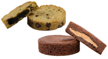 Assorted:  Chocolate Chip Cookie Stuft with Fudge Brownie and Fudge Brownie Cookie Stuft with Peanut Butter and Pretzels Only