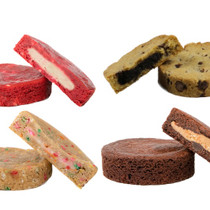 Assorted Cookies - Red Velvet, Chocolate Chip, Confetti, Fudge Brownie (12-Pack)