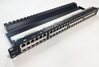 1RU High Density 48 port Shielded Feed Through Patch Panel - Equal to JPM816A-HD - PPC648S1RUR19