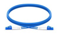 LC UPC to LC UPC Duplex Single Mode Armored PVC (OFNR) Patch Cable