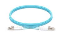 LC UPC to LC UPC Duplex OM3 Armored PVC (OFNR) Patch Cable