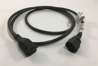 6FT AC POWER CORD IEC60320 C13 TO C14 16/3 13A 250V
