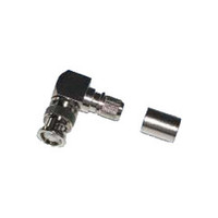 EZ-400-BM-RA-X  BNC Male Right Angle Crimp/Captivated Connector For LMR-400