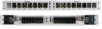 NPDCB400D8  Quick-Connect DC protection panel, dual bus, 400A/bus, Eight 65A CB outputs/bus, output connectors, 19/23” rack mnt, 1RU