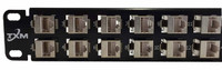 ADCPP32KSRJRJ Equiv CAT5e 32-Port High-Density Patch Panel 1RU 19" Shielded Feed Through