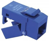 Platinum Tools 706BL-4C EZ-SnapJack Cat6, Blue.  4/Clamshell.