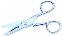 Platinum Tools 10517C Electrician's 5" Scissor-Run Scissors.  Clamshell.