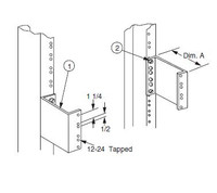 0040710530 - RACK STANDOFF 3"X5SP FOR 1.75"