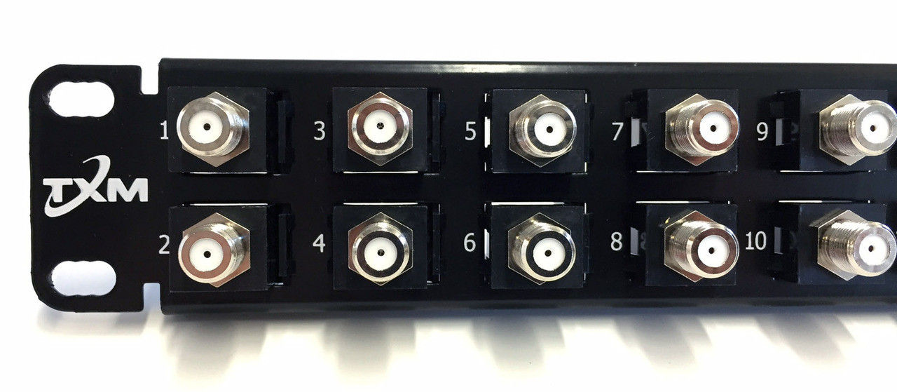 24 Port Patch Panel With 24 F F F81 Insert Jacks 75 Ohm 1 Ru 19 C Telexpress Live Store