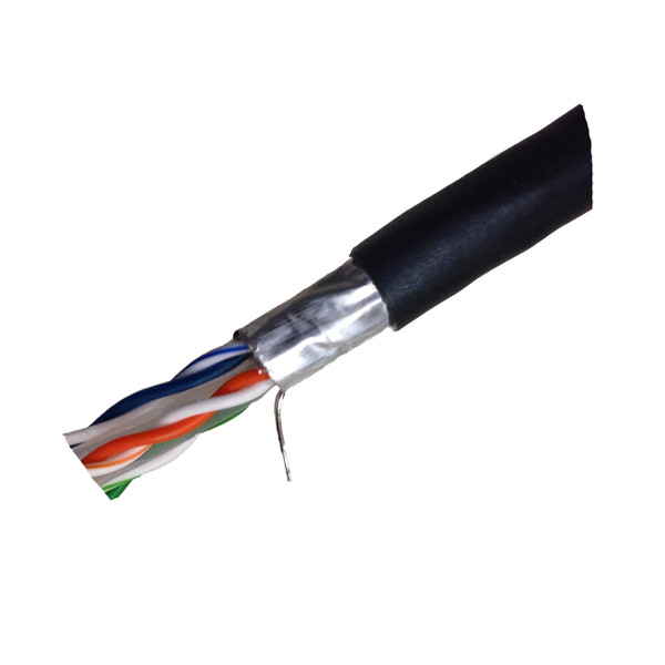 CAT6 STP CM Stranded Shielded Cable 4PR 1000' Box Telexpress