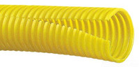CLT150F-E4  1-1/2" Slit Corrugated Loom Tubing, Yellow Polyethylene - Priced per Foot