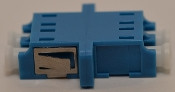LC-LC Duplex Blue Singlemode Coupler Large Flange Low Profile
