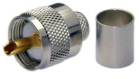 PL259 Male Straight Type Connector For RG8U/RG213/LMR400/LMR400UF/LOW400 - Crimp Connector with Solder Pin