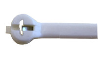 50 LB SS Locking (Barb) Cable Ties Natural Color - Stainless Steel - 0.21875 width