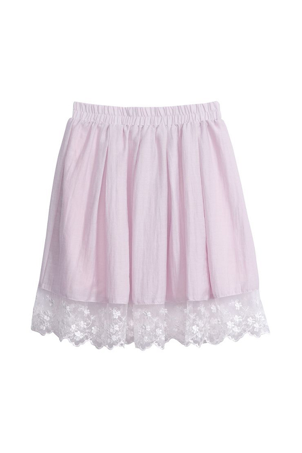 Lace Stitching Skirt - Strawberrycoco