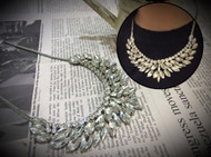 Wing Shape Crystal Necklace