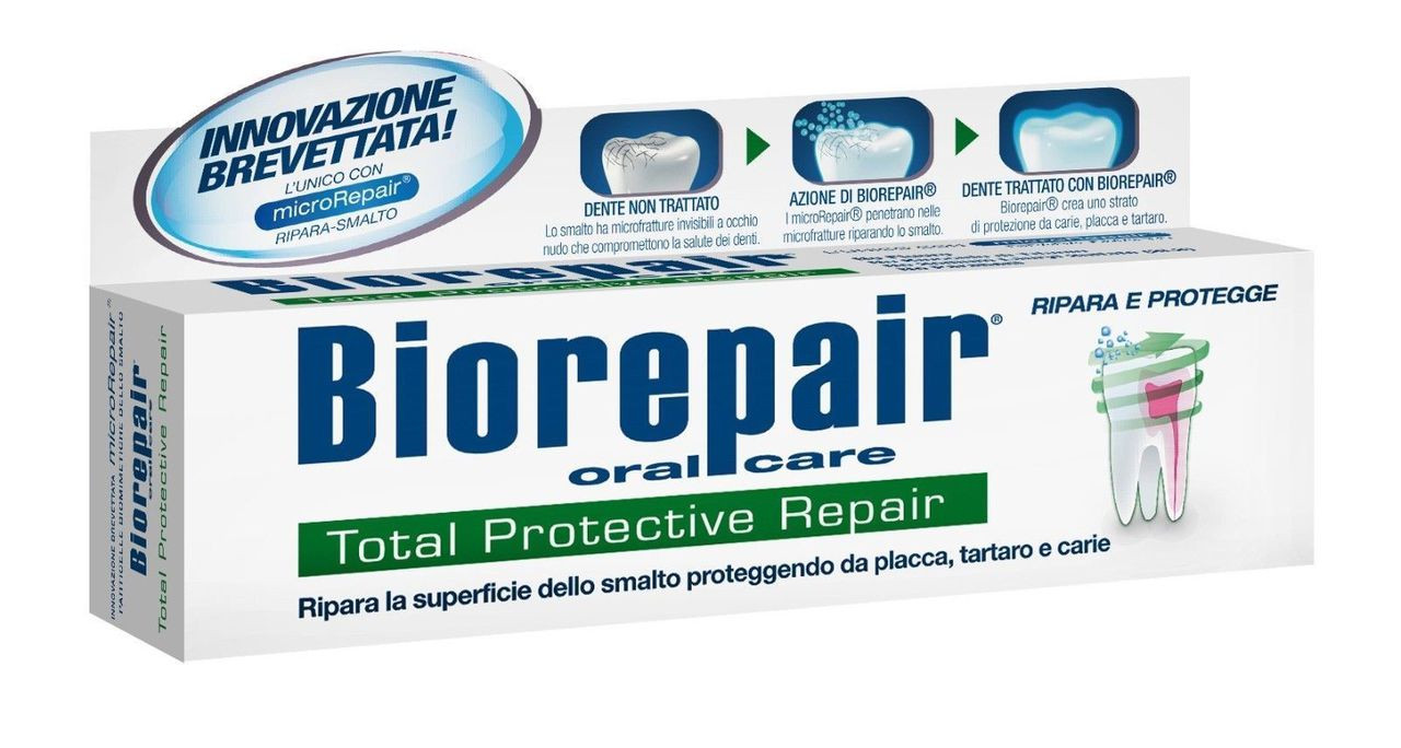BioRepair Total Protective Repair Toothpaste - 75ml (2 PACKS) -  Strawberrycoco