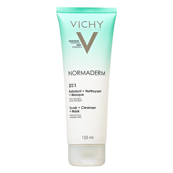VICHY Normaderm 3 in 1 Cleanser Scrub Mask 125ml - Strawberrycoco