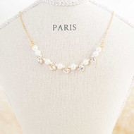 Fake Pearl Diamond Necklace