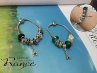 Cute Beads Bracelet with Eiffel Tower Charm