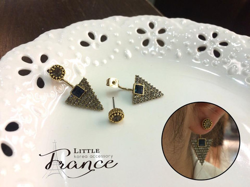 Pointy Stud and Ball Earrings