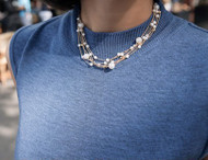 Layered Pearl and Gold Necklace