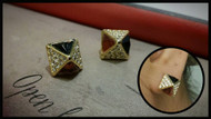 Small Pyramid Earrings