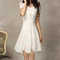 Short-Sleeved Chiffon Dress