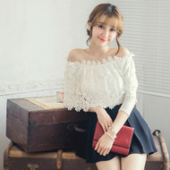 Embossed off Shoulder Top