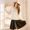 Fake Two Pieces Woolen Dress