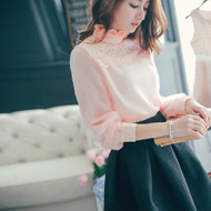 Chiffon Lace Collar Blouse