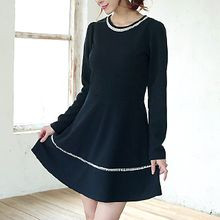 Scoop Neck A-Line Dress