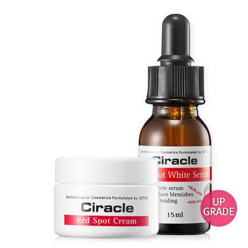 Ciracle Red Spot Cream 30ml + Red Spot White Serum 15ml Pimple Trouble skin Acne