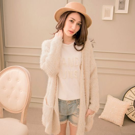 Glitter Knit Cardigan - Strawberrycoco