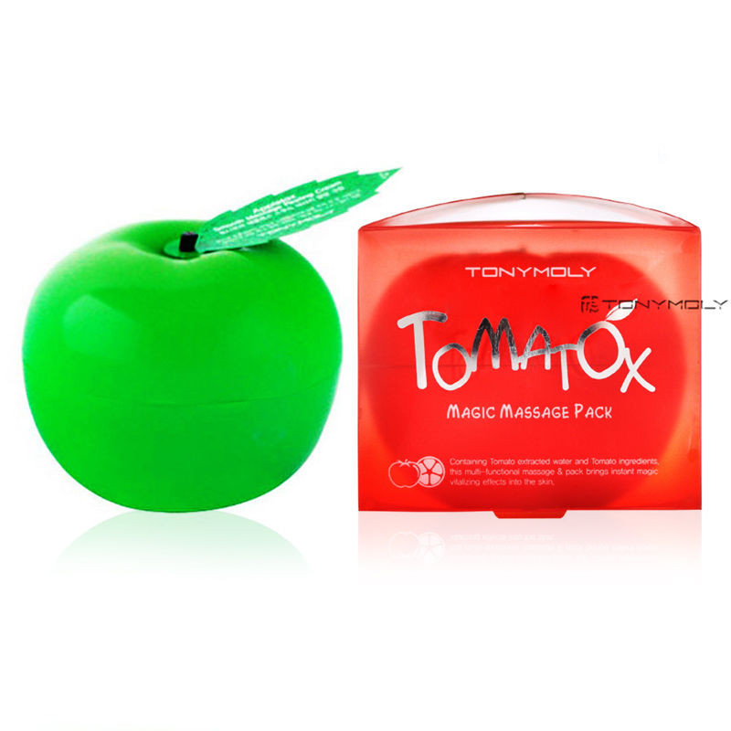 TONYMOLY Tomatox Magic Pack 80g + Green Appletox Peeling Cream 80g SET -  Strawberrycoco